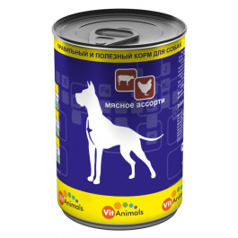 VitAnimals консервы для собак Мясное ассорти