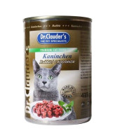 Dr.Clauder's консервы для кошек, кролик кусочки в соусе 415г