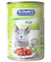 Dr.Clauder's консервы для кошек, дичь кусочки в соусе 415г