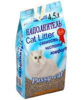Pussy-Cat впитывающий наполнитель 4,5л (голубой)
