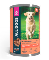 All Dogs консервы для собак Тефтельки из говядины в соусе 415г