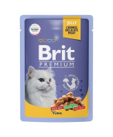 Brit Premium Пауч для кошек тунец в желе 85г