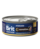 Brit Premium by Nature консервы с мясом перепёлки для стерилизованных кошек 100г