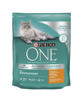 Purina ONE корм для взрослых кошек с курицей и цельными злаками