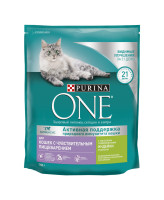 Purina ONE корм для кошек с чувствительным пищеварением с индейкой и рисом