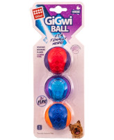 GiGwi Игрушка для собак маленьких пород 3 мяча с пищалкой 5см