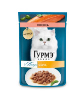 Гурмэ Перл консервы для кошек, с лососем в соусе 75г