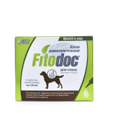 Fitodoc капли дерматологические для собак крупных пород 4 пипетки по 1,8мл АВЗ