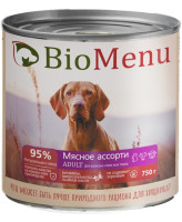 BioMenu консервы для собак Мясное ассорти 750г