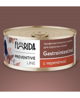 FLORIDA Gastrointestinal для кошек Поддержание здоровья пищеварительной системы, с перепёлкой 100г