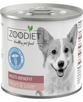 ZOODIET Multi-Benefit консервы для собак для поддержания здоровья организма Сердце и печень 240г