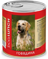 Дог Ланч консервы для собак  Говядина в желе 750г