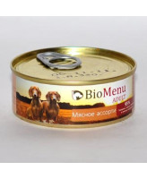 BioMenu консервы для собак Мясное ассорти 100г