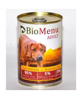 BioMenu консервы для собак Цыпленок с ананасом 410г