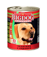 Зоогурман Big Dog консервы для собак 850г Телятина с сердцем