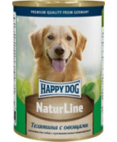 Happy Dog Nature Line консервы для собак Телятина с овощами