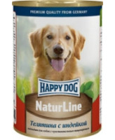 Happy Dog Nature Line консервы для собак Телятина с индейкой