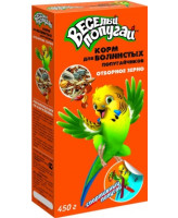 Веселый попугай Корм для волнистых попугаев Отборное зерно 450г