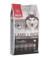BLITZ Sensitive Lamb&Rice Корм для собак всех пород с Ягненком и рисом