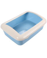 Triol Туалет для кошек прямоугольный с бортом 42*30*14,5см голубой