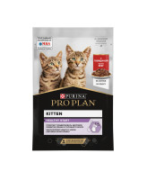 Pro Plan  консервы для котят, кусочки в соусе говядина 85г Kitten, пауч