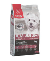 BLITZ Sensitive Small Breeds Lamb&Rice Корм для собак мелких пород Ягненок с рисом