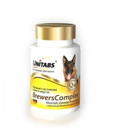 Unitabs BreversComplex Витамины с пивными дрожжами для крупных собак всех возрастов 100таб.