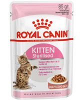 Royal Canin Kitten Sterilised консервы для кастрированных котят до 12мес. кусочки в соусе 85г