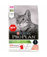 Pro Plan STERILISED корм для кастрированных кошек для поддержания органов чувств, Лосось