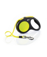 FLEXI New Neon М 5м до 25кг ременной поводок-рулетка для собак