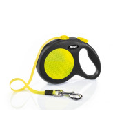 FLEXI New Neon L 5м до 50кг ременной поводок-рулетка для собак жёлтый