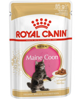 Royal Canin Kitten Maine Coon консервы для котят породы Мейн-Кун кусочки в соусе 85г