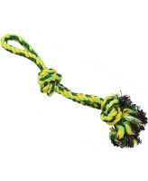 №1 Игрушка для собак Грейфер веревка плетеная с двумя узлами и ручкой 40см