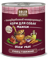Solid Natura Premium консервы для собак Рубец говяжий 240г