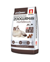 Зоогурман Hair & Beauty Корм для кошек Роскошная шерсть, Птица