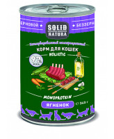 Solid Natura Holistic консервы для кошек Ягнёнок, банка