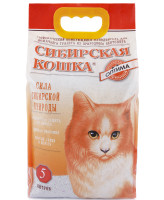 Сибирская кошка Комкующийся наполнитель Оптима