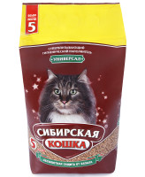 Сибирская кошка Впитывающий наполнитель Универсал