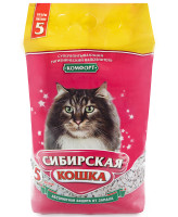 Сибирская кошка Впитывающий наполнитель Комфорт