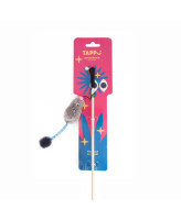 Tappi Игрушка для кошек Дразнилка "Тилия" мышь с кошачьей мятой на веревке