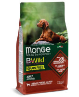 Monge Dog BWild Grain Free беззерновой корм для собак всех пород Ягненок с картофелем 12кг