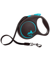 FLEXI Black Design ременной поводок-рулетка для собак, синий