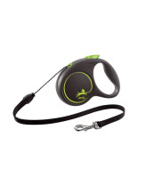FLEXI Black Design тросовый поводок-рулетка для собак, зеленый