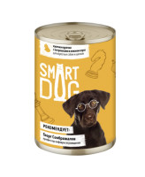 Smart Dog консервы для собак и щенков кусочки Курочки с потрошками в нежном соусе
